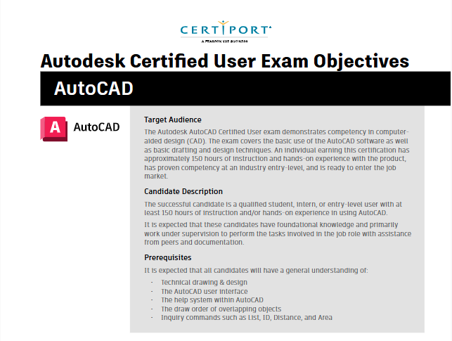 AutoCAD User — 150 ώρες ενδεικτική ετοιμότητα